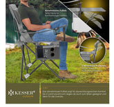 Campingstoel - Visstoel - Vouwstoel - Grijs - KESSER®